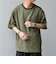SHIPS any:〈UVカット〉FUTURE LINEN CANVAS リネンライク デザイン リブ ポケット Tシャツ◇