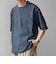 SHIPS any:〈UVカット〉FUTURE LINEN CANVAS リネンライク デザイン リブ ポケット Tシャツ◇