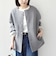 【WEB限定】〈手洗い可能〉ダンボール ノーカラー コート◇