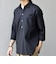 SHIPS any:〈洗濯機可能〉コットン/リネン 7分袖 スキッパー プルオーバー シャツ 26SS◇