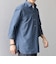 SHIPS any:〈洗濯機可能〉コットン/リネン 7分袖 スキッパー プルオーバー シャツ 26SS◇