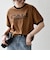 【SHIPS any別注】THE KNiTS:〈洗濯機可能〉ロゴ プリント リンガー TEE