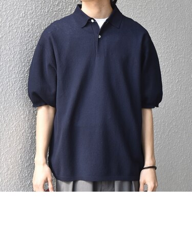 SHIPS any:〈手洗い可能〉TEXBRID(R) ドライタッチ サマー ニット 半袖 ポロシャツ◇