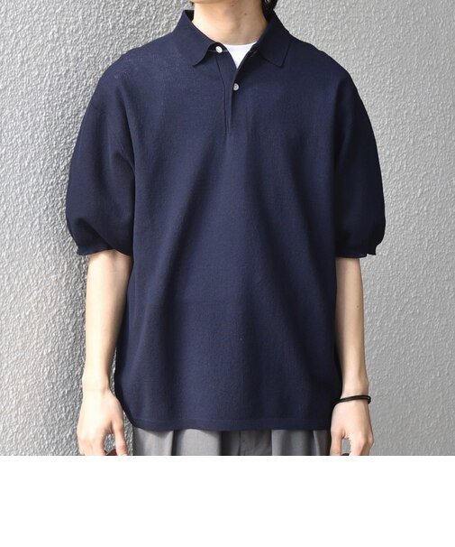 SHIPS any:〈手洗い可能〉TEXBRID(R) ドライタッチ サマー ニット 半袖 ポロシャツ◇