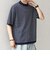 SHIPS any:〈手洗い可能〉ハイゲージ ニット リネン ミックス モックネック 半袖 Tシャツ 26SS◇