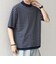 SHIPS any:〈手洗い可能〉ハイゲージ ニット リネン ミックス モックネック 半袖 Tシャツ 26SS◇