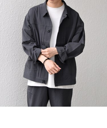 SHIPS any:〈撥水/軽量/ストレッチ〉SOLOTEX(R) シアサッカー トラック ブルゾン 26SS(セットアップ対応)◇