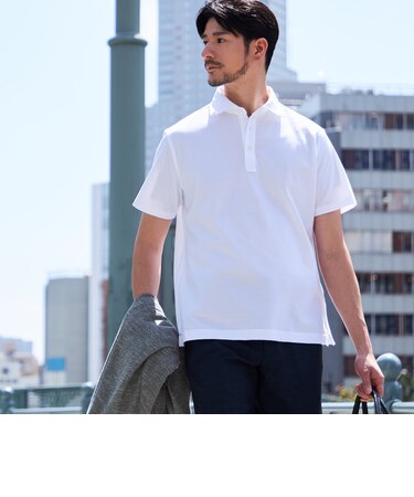 SHIPS:〈接触冷感〉I Cotoni di Albini ショート スリーブ ポロシャツ