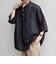SHIPS any:〈洗濯機可能〉ピュアリネン バンド スキッパー ハーフスリーブ プルオーバー シャツ 26SS◇