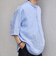 SHIPS any:〈洗濯機可能〉ピュアリネン バンド スキッパー ハーフスリーブ プルオーバー シャツ 26SS◇
