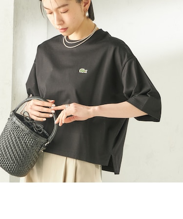 【SHIPS別注】LACOSTE:〈手洗い可能〉五分袖 TEE
