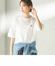【SHIPS別注】LACOSTE:〈手洗い可能〉五分袖 TEE