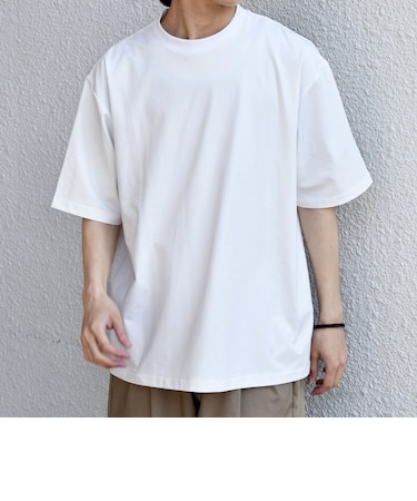 SHIPS any:〈遮熱〉SOLAMENT(R) クルーネック リラックス Tシャツ◇