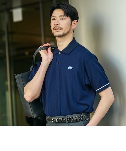 【SHIPS別注】LACOSTE: シャンティイー トリム ポロシャツ