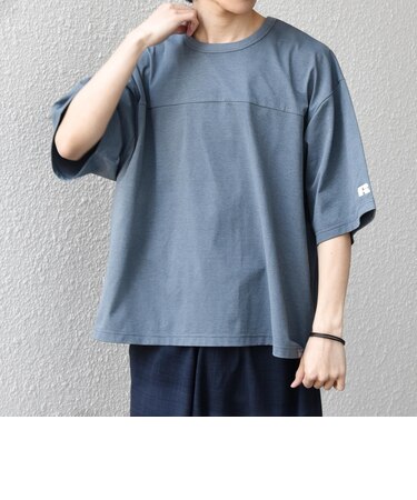 【SHIPS any別注】RUSSELL ATHLETIC:〈吸水速乾/抗菌防臭〉Dri-Power(R) フットボール Tシャツ◇
