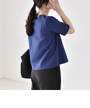 quaranciel:〈接触冷感/汗染み防止加工/洗濯機可能〉ベーシック コンパクト TEE