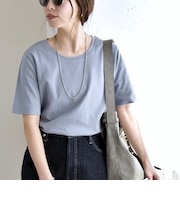 quaranciel:〈接触冷感/汗染み防止加工/洗濯機可能〉ベーシック コンパクト TEE