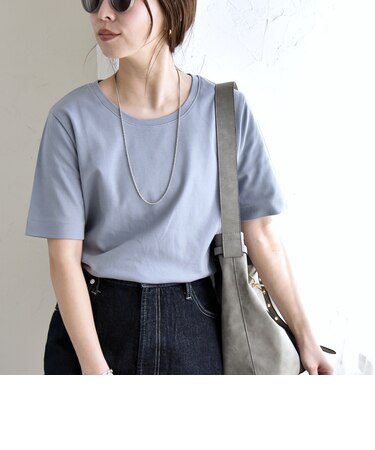 quaranciel:〈接触冷感/汗染み防止加工/洗濯機可能〉ベーシック コンパクト TEE