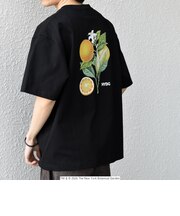 【SHIPS any別注】NYBG: ボタニカル プリント リラックス Tシャツ◇