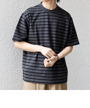 SHIPS any:〈洗濯機可能〉デザイン リブ ベーシック ボーダー Tシャツ◇