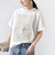【WEB限定】〈汗染み防止/手洗い可能〉クロシェ レース ドッキング ショート スリーブ TEE