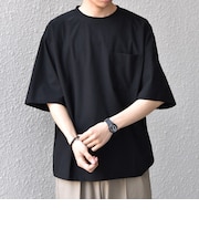 SHIPS any: SOLOTEX(R) バックピケ リラックス ポケット付き ショートリーブ Tシャツ 26SS◇