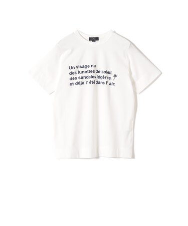 SHIPS Primary Navy Label:PALM TREE ラバー プリント TEE