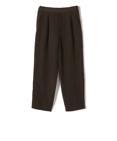 SHIPS Primary Navy Label:麻混 テーパード パンツ(セットアップ対応)