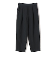 SHIPS Primary Navy Label:麻混 テーパード パンツ（セットアップ対応）