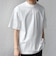 SHIPS any:〈接触冷感/遮熱/UVカット〉COOL TOUCH スムース デザイン リブ セミ モックネック Tシャツ◇