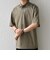 SHIPS any:〈接触冷感/遮熱/UVカット〉COOL TOUCH スムース デザイン リブ 半袖 ポロシャツ◇