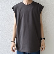 SHIPS any:〈接触冷感〉COOL TOUCH スムース リラックス ノースリーブ Tシャツ 26SS◇