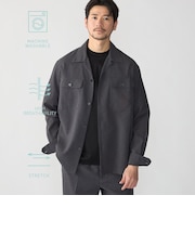 SHIPS:〈撥水/防しわ/洗濯機可能〉DOT AIR(R)オープンカラーシャツ(セットアップ対応)