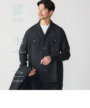 SHIPS:〈撥水/防しわ/洗濯機可能〉DOT AIR(R)オープンカラーシャツ(セットアップ対応)
