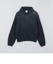 ROA: SUN FADED ORGANIC WAFFLE ZIP UP HOODIE