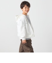 SHIPS any:〈洗濯機可能〉ポンチ デザイン ジップ パーカー <KIDS>