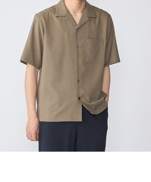 SHIPS: 〈MADE IN JAPAN〉Reflax(R) 5スリーブ オープンカラー シャツ