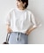 【WEB限定】〈手洗い可能〉レース コンビ ショート スリーブ カットソー