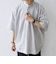 SHIPS any:〈洗濯機可能〉コットン/リネン ストライプ バンド スキッパー ハーフスリーブ シャツ 26SS◇