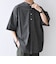 SHIPS any:〈洗濯機可能〉コットン/リネン ストライプ バンド スキッパー ハーフスリーブ シャツ 26SS◇