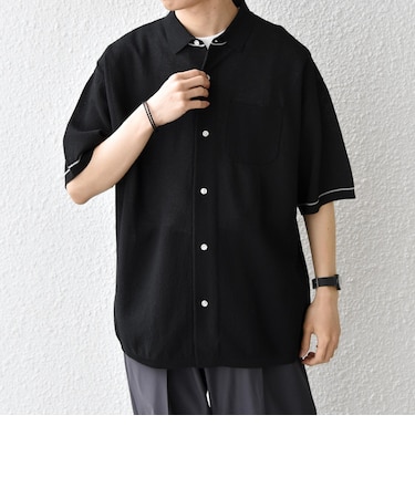 SHIPS any:〈手洗い可能〉TEXBRID(R) ドライタッチ サマー ニット シャツ◇
