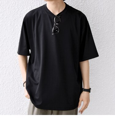 SHIPS any:〈洗濯機可能〉JAPAN MADE ライト ペーパー クルーネック Tシャツ◇