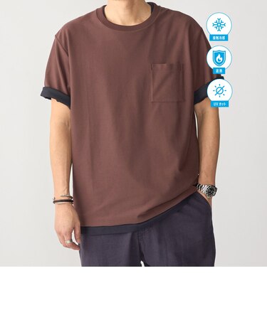 SHIPS:〈接触冷感/ 遮熱/ UVカット〉COVEROSS(R) フリーザー Tシャツ