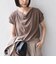 SHIPS Colors:〈接触冷感・手洗い可能〉クールタッチ ドレープ TEE◇
