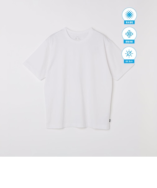 SHIPS:〈汗染軽減 / 吸水速乾/ 接触冷感/ UVカット〉ステイン コントロール ファンクション Tシャツ