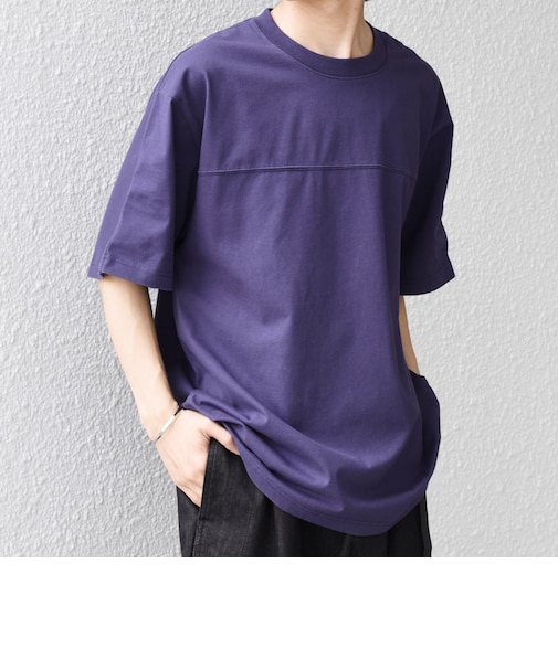 SHIPS any:〈接触冷感/吸水速乾/UVカット/遮熱〉Raylock フットボール Tシャツ◇