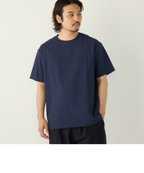 SHIPS Colors:リンクス ジャカード Tシャツ◇