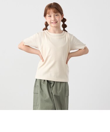 SHIPS any: リブTシャツ&タンクトップ レイヤードセット<KIDS>