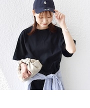 〈接触冷感/UVカット〉ガゼット デザイン ワイド スリーブ TEE