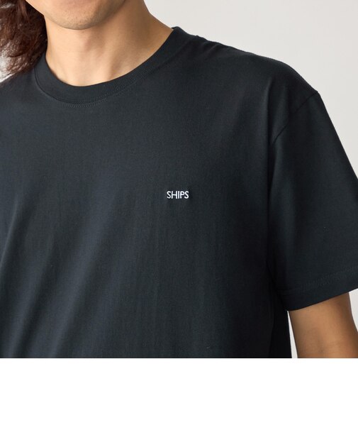 【WEB限定】SHIPS: マイクロ SHIPSロゴ Tシャツ